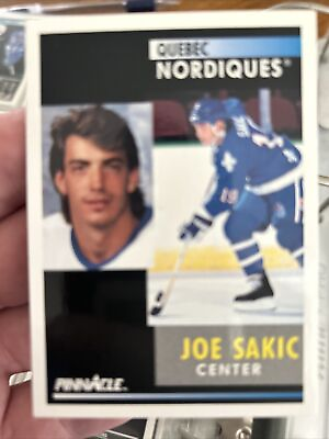 #ad Joe SAKIC 1991 92 Pinnacle #150 Quebec Nordiques HOF C $1.66