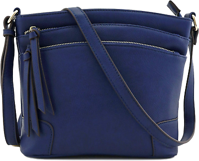 #ad Triple Zipper Pocket Medium Crossbody Bag $37.68