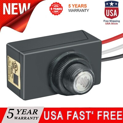 #ad Dusk to Dawn Photocell Light Switch Auto ON Off Light Sensor Control Switch $69.77