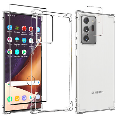 #ad For Samsung Galaxy Note 20 Ultra Clear Case Slim Cover w Camera Screen Protector $10.89