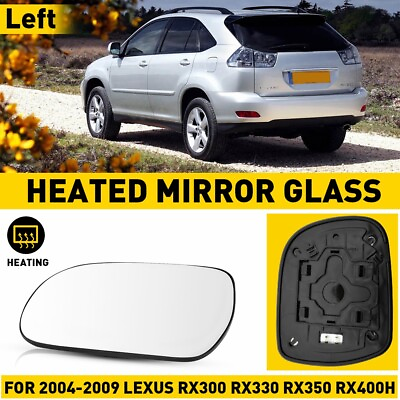 #ad For Lexus Driver RX 2004 2009 Side Door Wing Mirror Heated Convex Glass Exterior $17.28