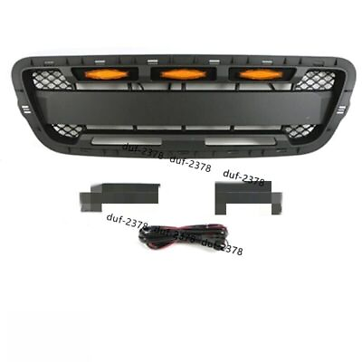 #ad For Ford Ranger 2001 2003 Front Honeycomb Grille Bumper Grill With LED Light $177.99
