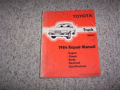 #ad 1984 Toyota Pickup Truck Diesel Factory Original Shop Service Repair Manual $102.73