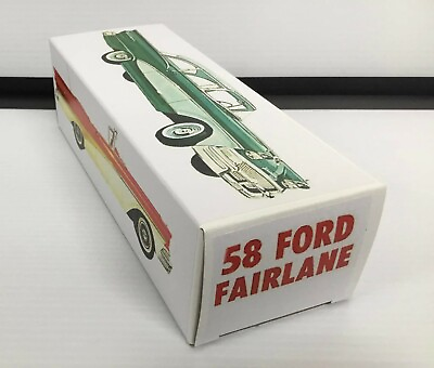 #ad New 1958 Ford Fairlane Custom Made Dealer Promo Model BOX ONLY..NO CAR $18.47