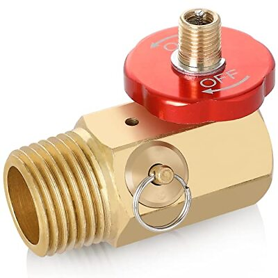 #ad Air Tank Manifold Tool With Fill Port Aluminum Shut Off Safety Valve NEW $14.69