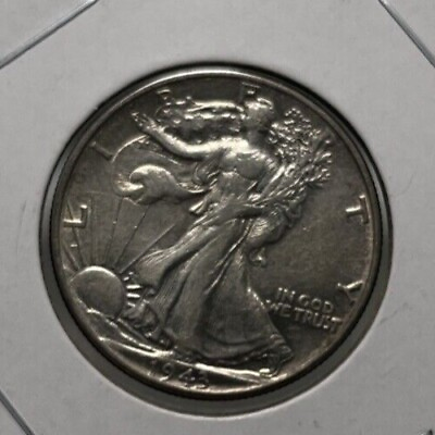 #ad FF Coins 1943 Walking Liberty Half Dollar $20.00