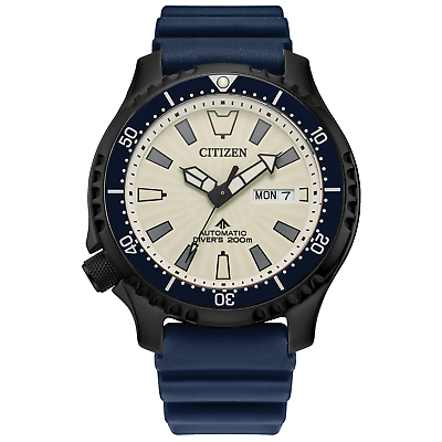 #ad #ad Citizen Men Automatic Promaster Dive Fugu Pufferfish Blue Watch 44MM NY0137 09A $319.99