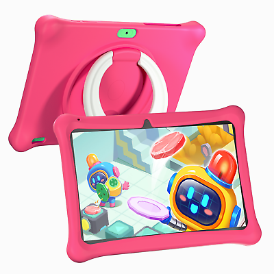 #ad Kids Tablet 10 inch Android 12.0 Tablet for Kids 64GB Bluetooth WiFi Dual Camera $61.99