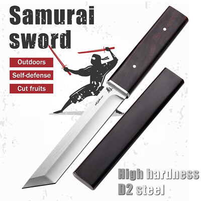 #ad Portable Dragon SAMURAI NINJA Bushido Japanese Sword Full Tang D2 Steel Blade $24.99
