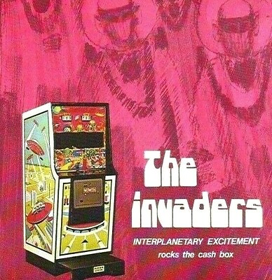 #ad The Invaders Arcade Flyer Original 1970 Vintage Space Age Aliens Retro 8.5quot; x 11 $28.00