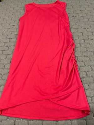 #ad NWOT pink dress. Size large $10.00