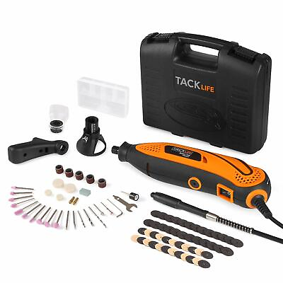 #ad TACKLIFE Rotary Tool Kit Variable Speed with Flex shaft 80 Accessories 3 Attac $27.99