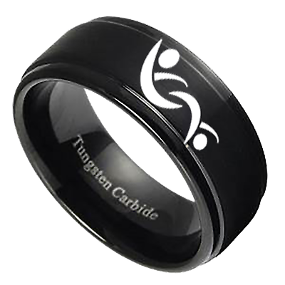 #ad Black Ring Swinger Jewelry Swinger Symbol $64.00