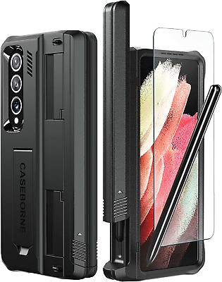 #ad CaseBorne V Case for Samsung Galaxy Z Fold4 with Kickstand amp; Screen Protector $89.98