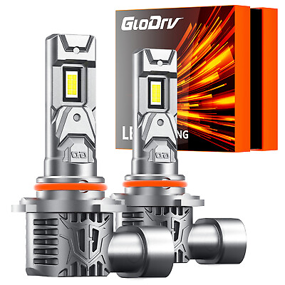 #ad GloDrv 9145 9140 H10 LED Fog Light Bulbs 60W 16000LM Mini Size 6000K Cool White $27.99