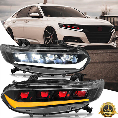 #ad Pair LED Headlight Fit For Honda Accord 10Th Gen 2018 2021 Head Lamp Assembly $599.00