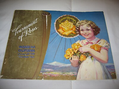 #ad Vintage 1939 Shirley Temple Grand Marshal TOURNAMENT OF ROSES California $29.99