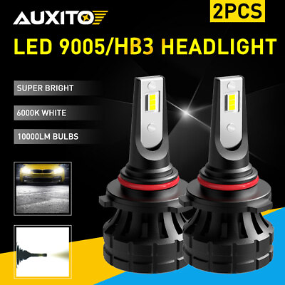 #ad 9005 HB3 LED Headlight Bulbs Conversion Kit High Low Beam 6000K Super Bright 60W $22.41