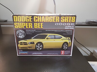 #ad Dodge Charger SRT8 Super Bee Model Car Kit 1 24 Lindberg #73065 Skill 3 $32.99
