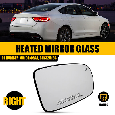 #ad Rear View Heated Mirror Glass Right Passenger Side For 2011 2021 Dodge Charger $17.09