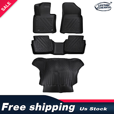 #ad 4X FLOOR MATS amp; CARGO TRUNK LINER 3D MOLDED BLACK SET FOR TOYOTA CAMRY 18 23 NEW $156.56