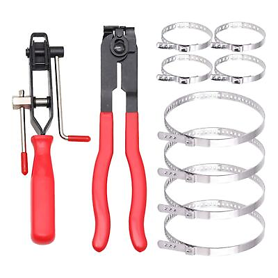 #ad 10 Pieces CV Boot Clamp Pliers Set CV Joint Boot Clamp Pliers Set for ATV UTV $29.86