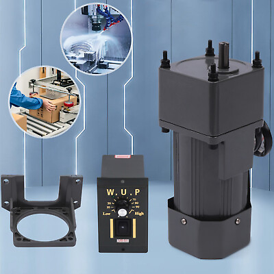 #ad Black Adjustable Speed Regulator Frequency Inverter Motor Copper Coil 110V 90W $81.00