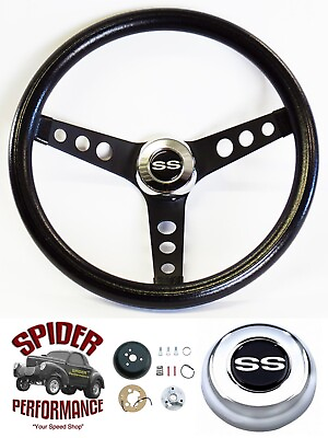 #ad 69 94 Impala Caprice Biscayne Bel Air steering wheel SS 13 1 2quot; CLASSIC CHROME $139.95