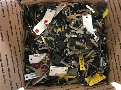 #ad Large Lot of Cut Transponder and Metal Keys $35.00