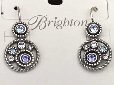 #ad brighton Halo blue purple dangle earrings NWT $32.39