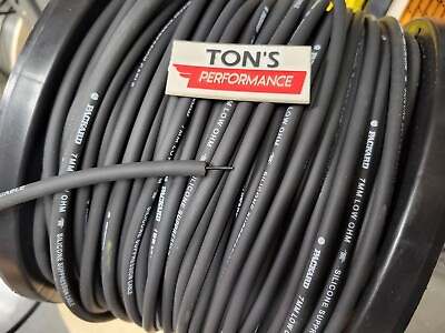 #ad Packard 7mm BLACK silicone Inductive Core electronic ignition SPARK PLUG WIRE $1.64