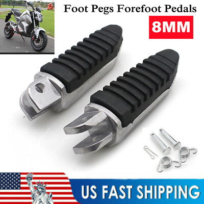 #ad CNC Aluminum Universal Motorcycle Folding Foot Pegs Footrest Racing Pedal Step $20.24