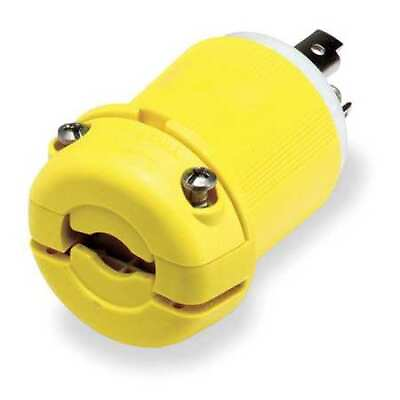 #ad Hubbell Hbl26cm11 30A Marine Twist Lock Plug 2P 3W 125Vac L5 30P Yl $31.49