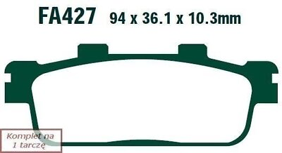 #ad Brake pads EBC FA427R set on 1 disk $30.48
