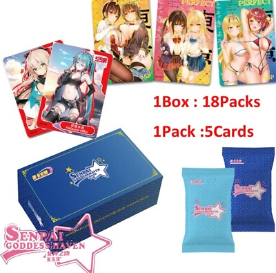 #ad Senpai Goddess Haven 5 Anime Waifu 18 Pack Booster Box Factory Sealed NEW $37.50