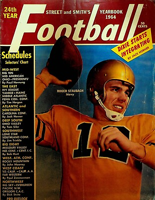 #ad Street and Smith#x27;s Football Yearbook 1964 Roger Staubach College $20.24