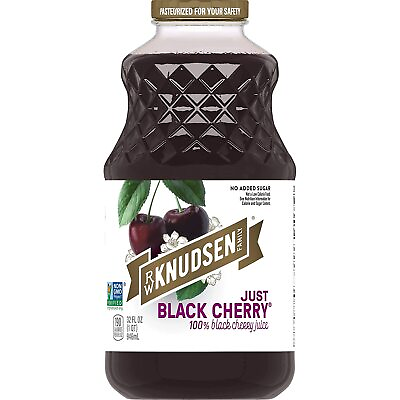 #ad R.W. Knudsen Just Black Cherry Juice 32 Ounces Packaging May Vary Pack of 6 $65.99