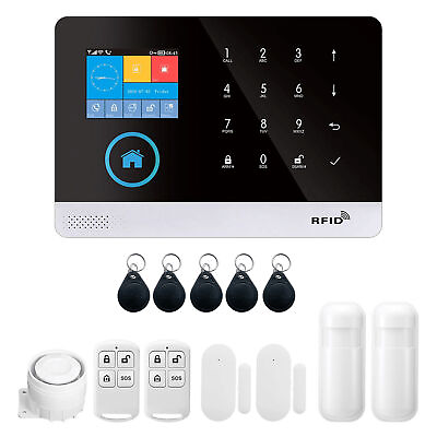 #ad 433MHz Wireless WIFI GSM Auto dial Alarm Security System Smart Home System A7B9 $50.28