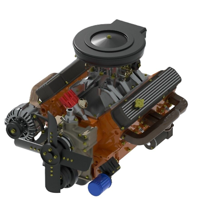 #ad 1 25 3D Resin Dodge Mopar 440 Hemi Magnum Engine W Transmisison Scale Model Kit $16.00