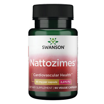 #ad Swanson Nattozimes 65 mg 90 Veggie Capsules $13.97