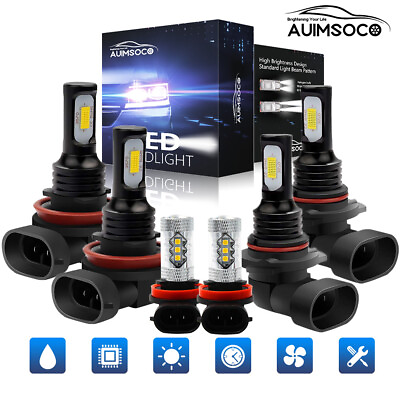 #ad 6X 9005 H11 LED Headlight Kit Hi Lo BeamFog Lamp for Chevy Sonic 2012 2013 2016 $39.99