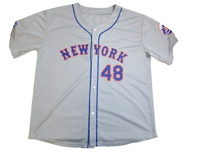 #ad New York Mets Jersey Adult Large Jacob deGrom #48 Geico Giveaway Baseball Mens $56.99