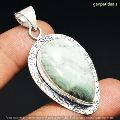 #ad Lace Agate Gemstone Ethnic Handmade Pendant Jewelry 2quot; GP 19949 $3.59