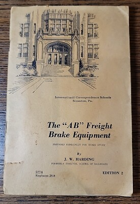 #ad Antique 1949 quot;ABquot; Freight Brake Equipment Locomotive Study Book 5774 Edition 2 $14.99