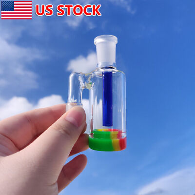 #ad 14mm Ash Catcher 90° Reclaimer Bong Silicone Jar Container Hookah Attachment New $12.99