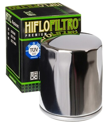 #ad HiFloFiltro Chrome Oil Filter For Harley Milwaukee 8 Eight M8 63798 99 87189 $12.79