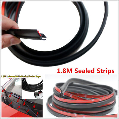 #ad 1.8M Universal Rubber Under Front Windshield Wiper Plastic Panel Sealed Strips $17.09