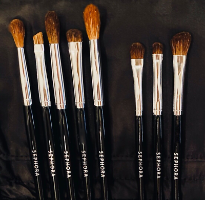 #ad Eye Essentials Makeup Brush Set Tools Luxury Kit by SEPHORA Limited Edition $42.75