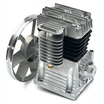 #ad #ad 3HP 2200W Twin Cylinder Air Compressor Pump Motor Head Piston Cylinder 250L min $134.66