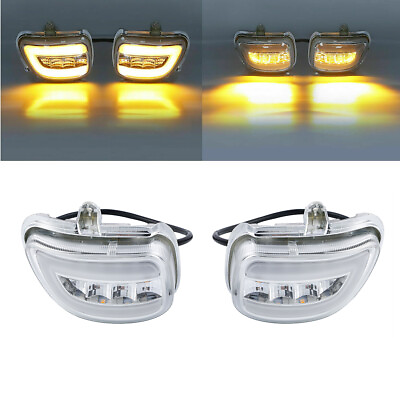 #ad LED Turn Signals Light Clear Lens Fit For Honda Goldwing GL1800 2001 2017 $38.69